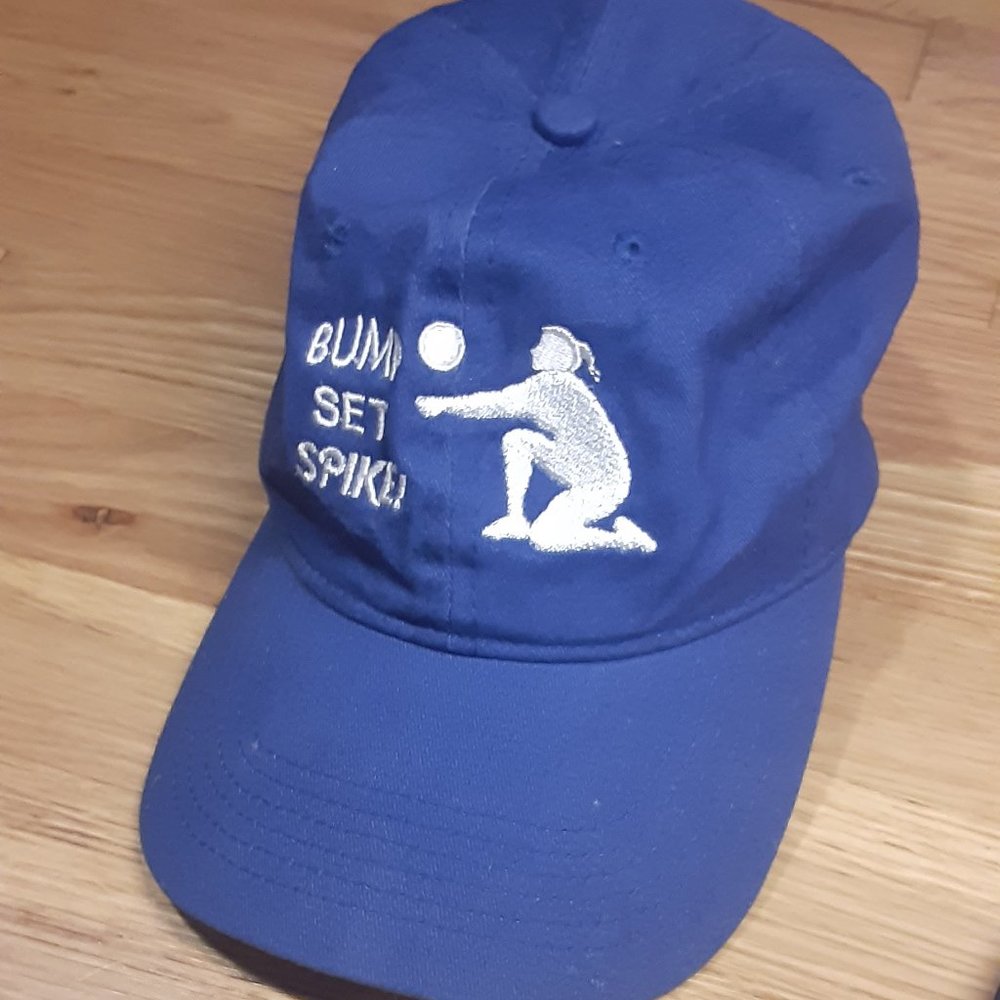 Bump, set, spike baseball cap.